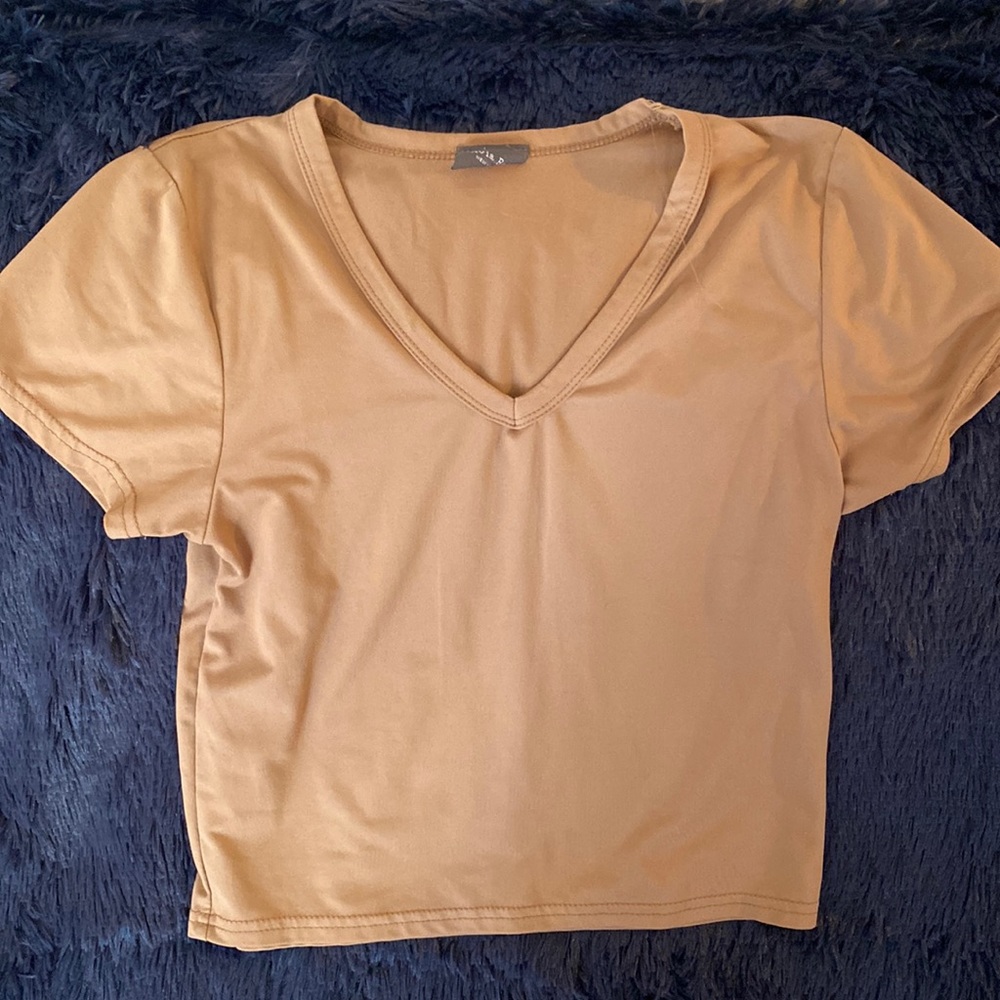 Tan V Neck
